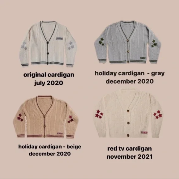 ISO***** Taylor Swift Folklore/Holiday Cardigans